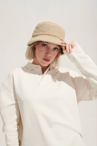 Панама Bucket двусторонняя утепленная, хаки с бежевым Панама Bucket двусторонняя утепленная, хаки с бежевым