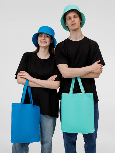 Холщовая сумка Avoska, бирюзовая Холщовая сумка Avoska, бирюзовая