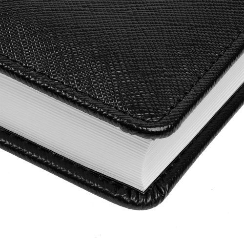 Ежедневник Linen, недатированный, черный Ежедневник Linen, недатированный, черный