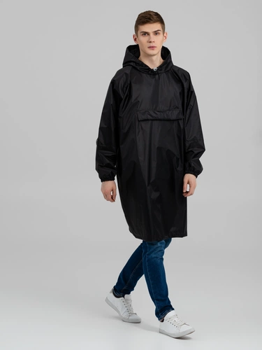 Дождевик-анорак Alatau, черный, единый размер Дождевик-анорак Alatau, черный, единый размер