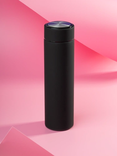 Термос с ситечком Percola, черный Термос с ситечком Percola, черный