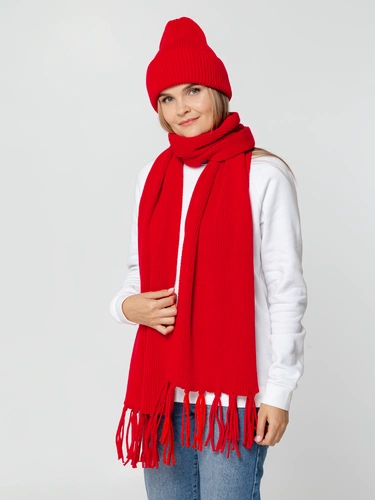 Шарф Flette, красный (алый) Шарф Flette, красный (алый)