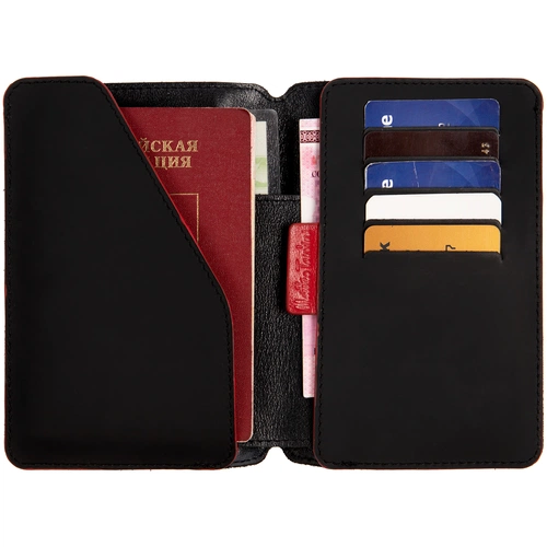 Автобумажник Arrival, черный с красным Автобумажник Arrival, черный с красным