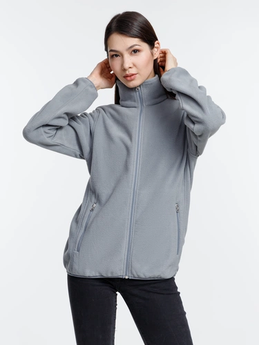 Куртка флисовая унисекс Nesse, серая Куртка флисовая унисекс Nesse, серая
