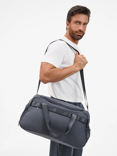 Сумка дорожная Vei, темно-серая (графит) Сумка дорожная Vei, темно-серая (графит)