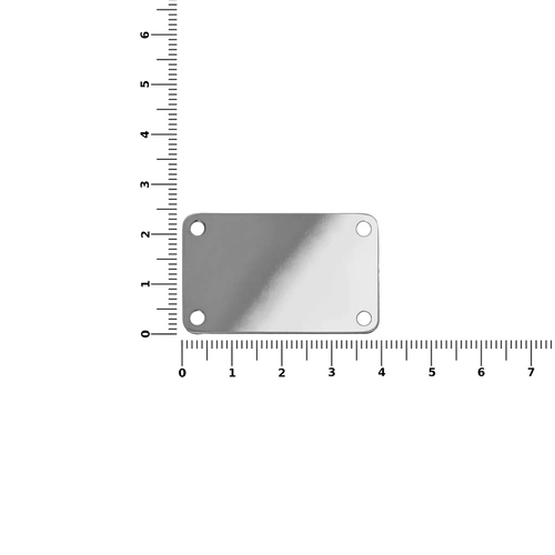 Шильдик металлический Furo, серебристый глянцевый Шильдик металлический Furo, серебристый глянцевый