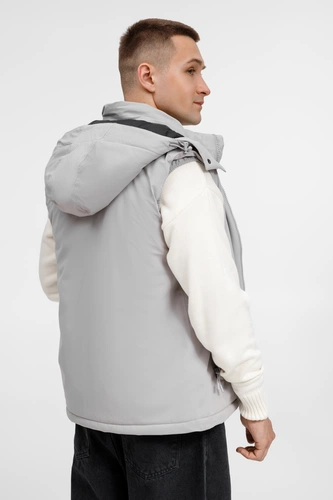 Жилет унисекс Sfera, светло-серый Жилет унисекс Sfera, светло-серый