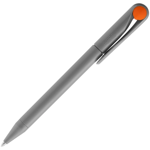 Ручка шариковая Prodir DS1 TMM Dot, серая с оранжевым Ручка шариковая Prodir DS1 TMM Dot, серая с оранжевым