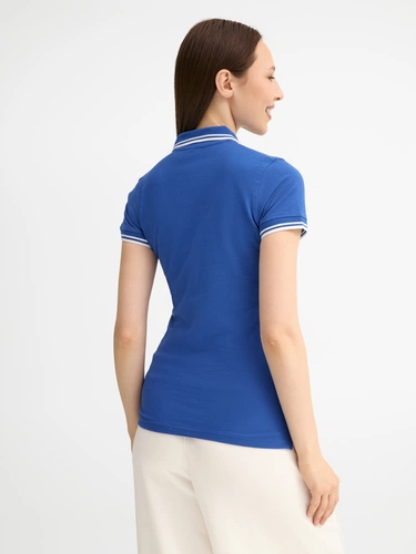 Рубашка поло женская Pasadena Women 200 с контрастной отделкой, ярко-синяя с белым Рубашка поло женская Pasadena Women 200 с контрастной отделкой, ярко-синяя с белым