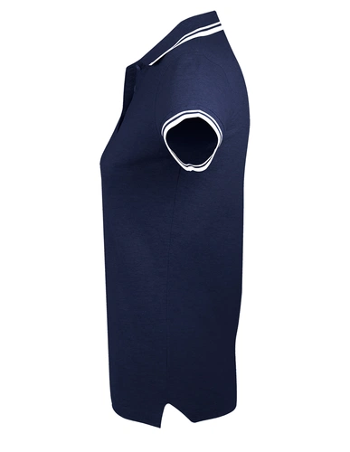 Рубашка поло женская Pasadena Women 200 с контрастной отделкой, темно-синяя с белым Рубашка поло женская Pasadena Women 200 с контрастной отделкой, темно-синяя с белым