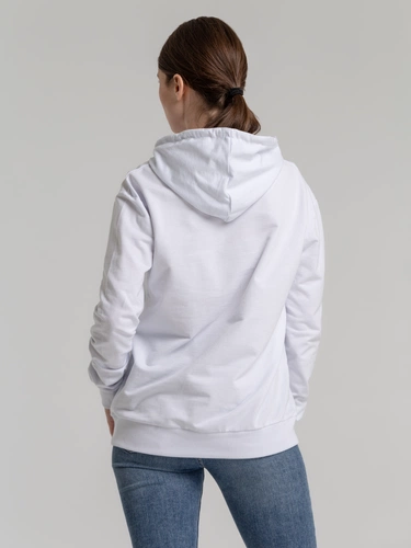 Толстовка с капюшоном Unit Kirenga, белая Толстовка с капюшоном Unit Kirenga, белая