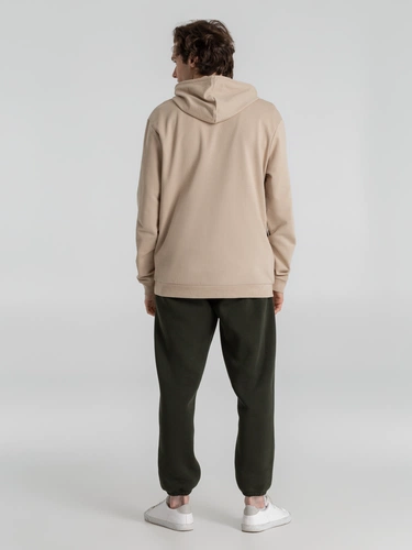 Толстовка с капюшоном унисекс Hoodie, бежевая Толстовка с капюшоном унисекс Hoodie, бежевая