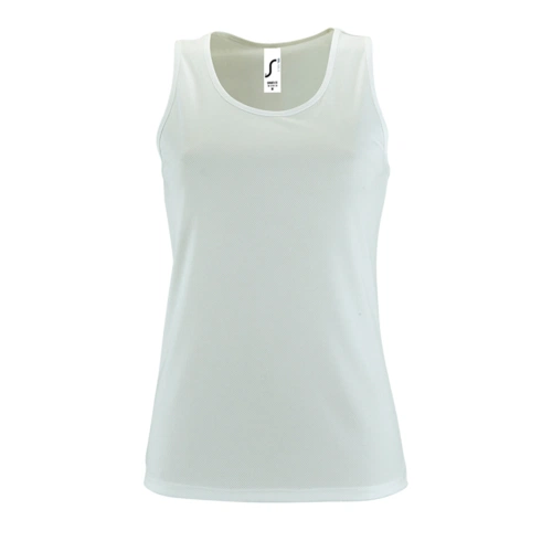 Майка женская Sporty TT Women, белая Майка женская Sporty TT Women, белая