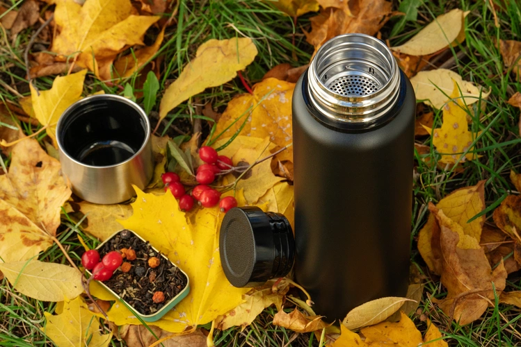 Термос с ситечком Hoffell, черный Термос с ситечком Hoffell, черный