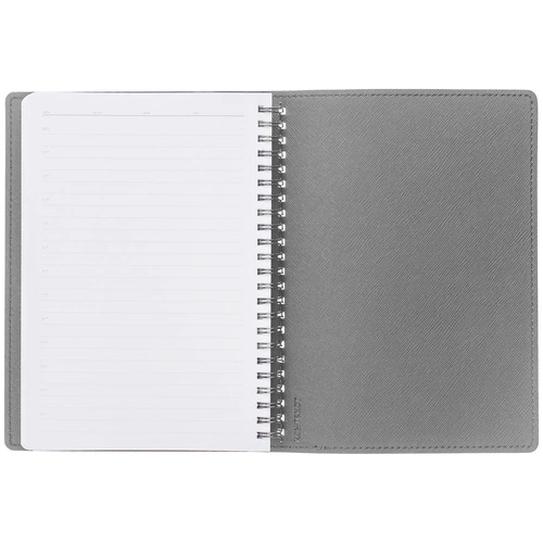 Ежедневник Spring Shall, недатированный, черный с серым Ежедневник Spring Shall, недатированный, черный с серым