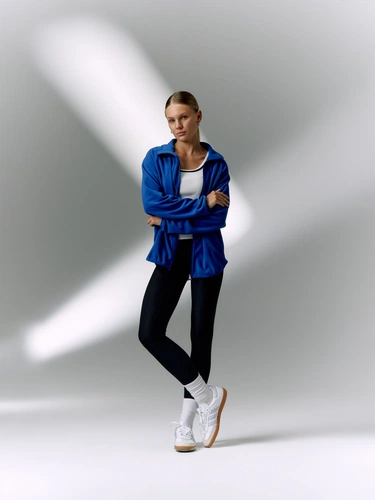 Куртка флисовая унисекс Fliska, ярко-синяя Куртка флисовая унисекс Fliska, ярко-синяя