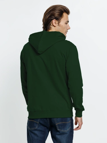 Толстовка на молнии с капюшоном Siverga 2.0, темно-зеленая Толстовка на молнии с капюшоном Siverga 2.0, темно-зеленая