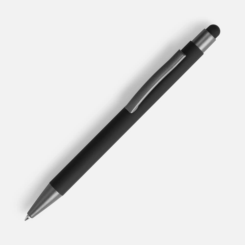 Ручка шариковая Atento Soft Touch Stylus со стилусом, черная Ручка шариковая Atento Soft Touch Stylus со стилусом, черная