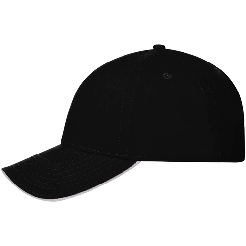 Бейсболка Spiker, черная с белым Бейсболка Spiker, черная с белым