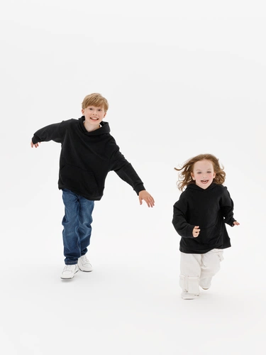 Худи детское оверсайз Houdini, черное Худи детское оверсайз Houdini, черное