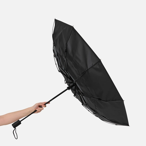 Складной зонт Dome Double с двойным куполом, черный Складной зонт Dome Double с двойным куполом, черный