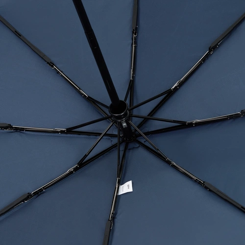 Зонт складной Classic, темно-синий с темной ручкой Зонт складной Classic, темно-синий с темной ручкой