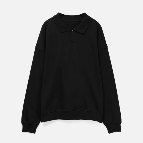 Свитшот оверсайз унисекс S6, черный Свитшот оверсайз унисекс S6, черный