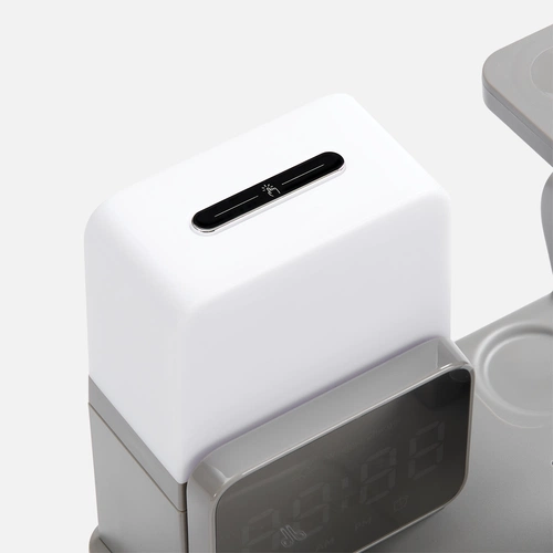 Зарядная станция с электронными часами и подсветкой Large Charge ver.3, серая Зарядная станция с электронными часами и подсветкой Large Charge ver.3, серая