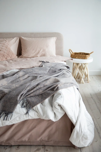 Плед Magnolia, серый с бежевым Плед Magnolia, серый с бежевым