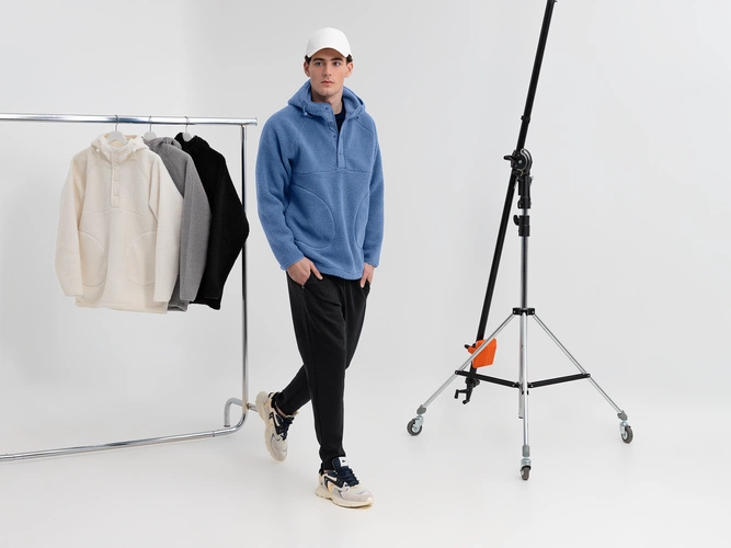 Анорак унисекс Oblako, голубой Анорак унисекс Oblako, голубой