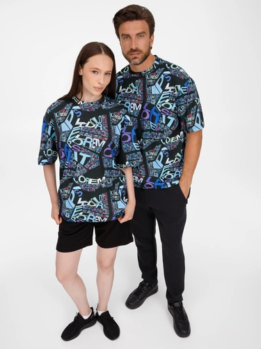 Футболка из бифлекса Morfiss с полной запечаткой на заказ Футболка из бифлекса Morfiss с полной запечаткой на заказ