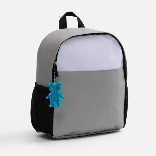 Пешеходный светоотражатель с цепочкой «Мишка», синий Пешеходный светоотражатель с цепочкой «Мишка», синий