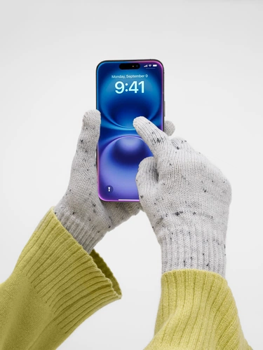 Перчатки сенсорные Spotti Senso, светло-серые Перчатки сенсорные Spotti Senso, светло-серые