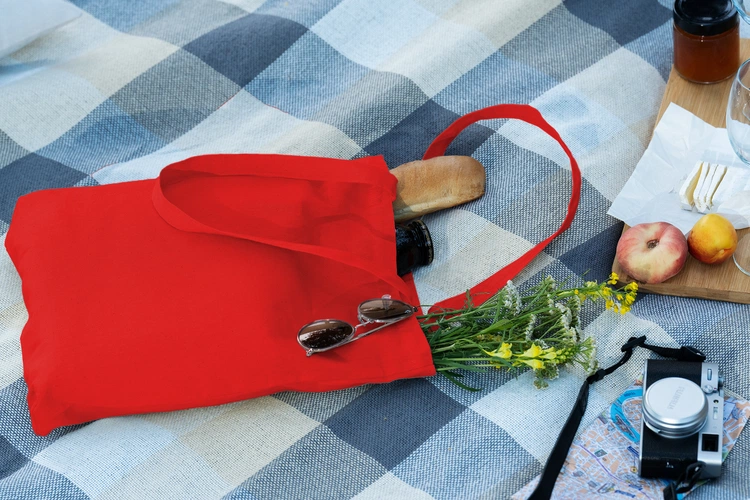 Холщовая сумка Strong 210, красная Холщовая сумка Strong 210, красная