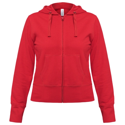Толстовка женская Hooded Full Zip красная Толстовка женская Hooded Full Zip красная