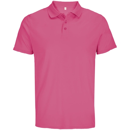 Рубашка поло унисекс Pitcher, розовая (ribbon pink) Рубашка поло унисекс Pitcher, розовая (ribbon pink)