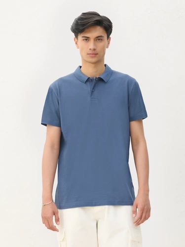 Рубашка поло унисекс Pulse, сиреневая Рубашка поло унисекс Pulse, сиреневая