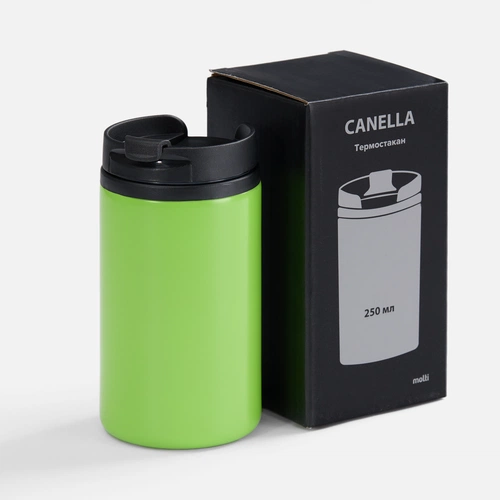 Термостакан Canella, зеленый матовый (яблоко) Термостакан Canella, зеленый матовый (яблоко)