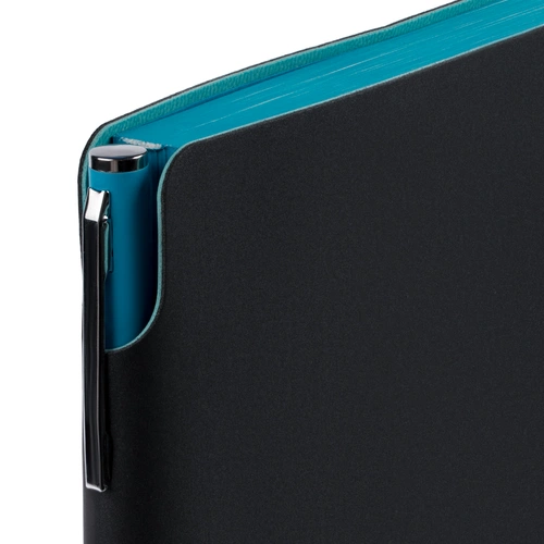 Ежедневник Flexpen Black, недатированный, черный с бирюзовым Ежедневник Flexpen Black, недатированный, черный с бирюзовым