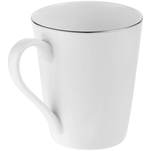 Кружка Select, белая с серебристой отводкой Кружка Select, белая с серебристой отводкой
