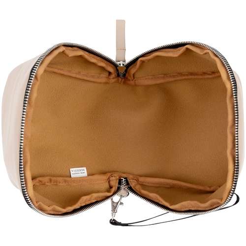 Дорожная косметичка Cubo, бежевая Дорожная косметичка Cubo, бежевая