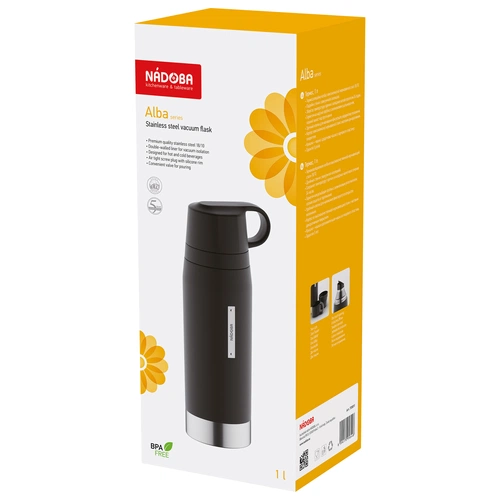 Термос Alba Duo, черный Термос Alba Duo, черный
