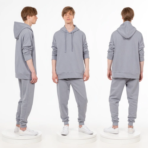 Худи унисекс H2, серое Худи унисекс H2, серое