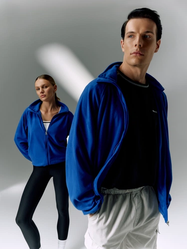 Куртка флисовая унисекс Fliska, ярко-синяя Куртка флисовая унисекс Fliska, ярко-синяя