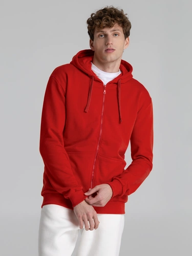 Толстовка на молнии с капюшоном Siverga Heavy 2.0, красная Толстовка на молнии с капюшоном Siverga Heavy 2.0, красная