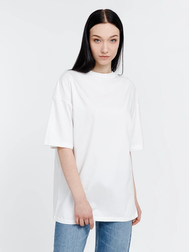 Футболка оверсайз унисекс Big Haul, молочно-белая Футболка оверсайз унисекс Big Haul, молочно-белая