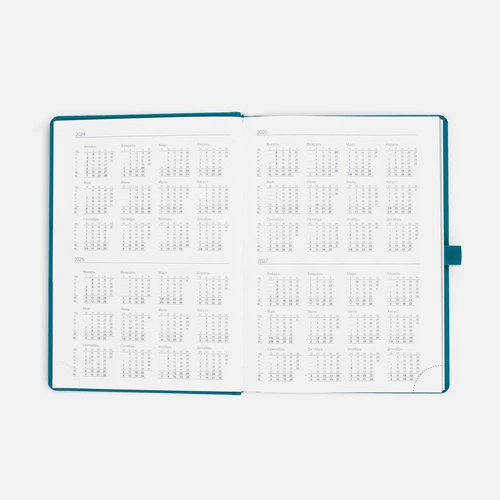 Ежедневник Favor Metal, недатированный, бирюзовый Ежедневник Favor Metal, недатированный, бирюзовый