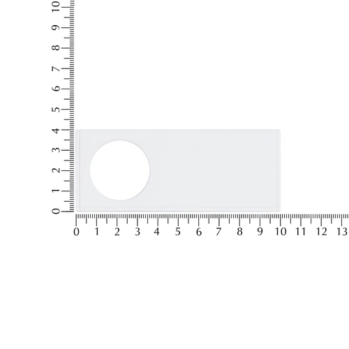 Лейбл из ПВХ с вырубкой «Круг», белый Лейбл из ПВХ с вырубкой «Круг», белый