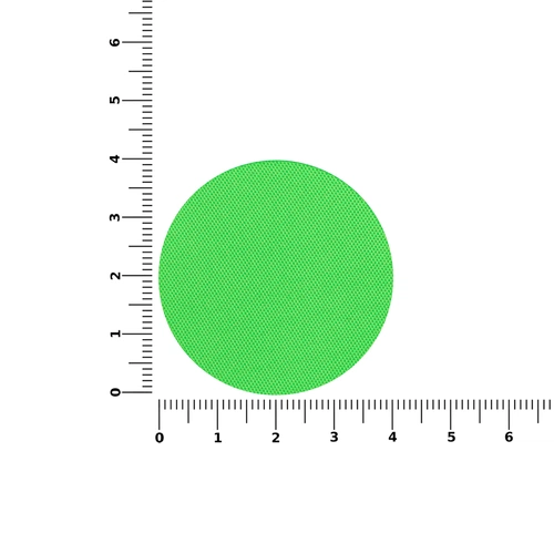 Наклейка тканевая Lunga Round, M, зеленый неон Наклейка тканевая Lunga Round, M, зеленый неон