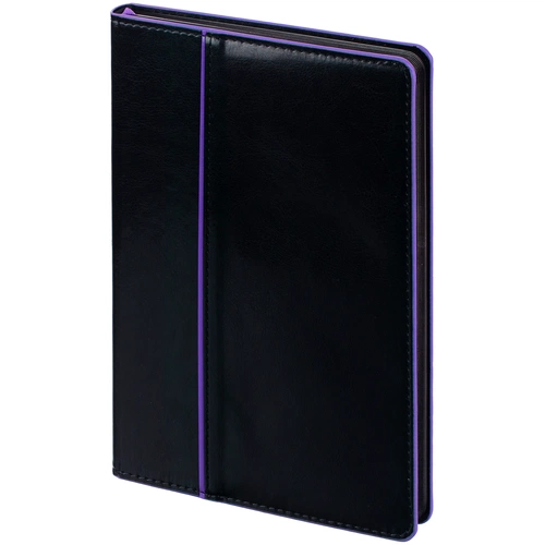 Ежедневник Alanis, недатированный, черный с фиолетовым Ежедневник Alanis, недатированный, черный с фиолетовым